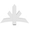 Ekena Millwork Alberta Architectural Grade PVC Gable Bracket, 48"W x 32"H x 6"D x 6"F, 16/12 Pitch GBP048X32X0606ALB00 - alternate 2